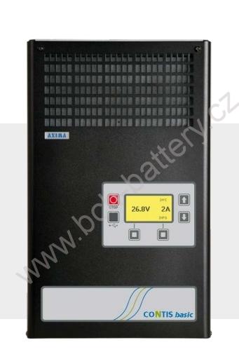 Nabíječ staničních baterií AXIMA CONTIS Basic 80E25, 60-110V DC / 25A 1fáz.