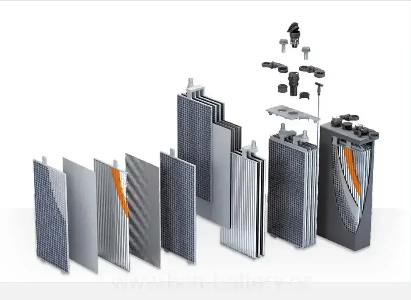 Trakční článek 4PzB200 - 2V, 200Ah C5, 77x158x355(385) mm