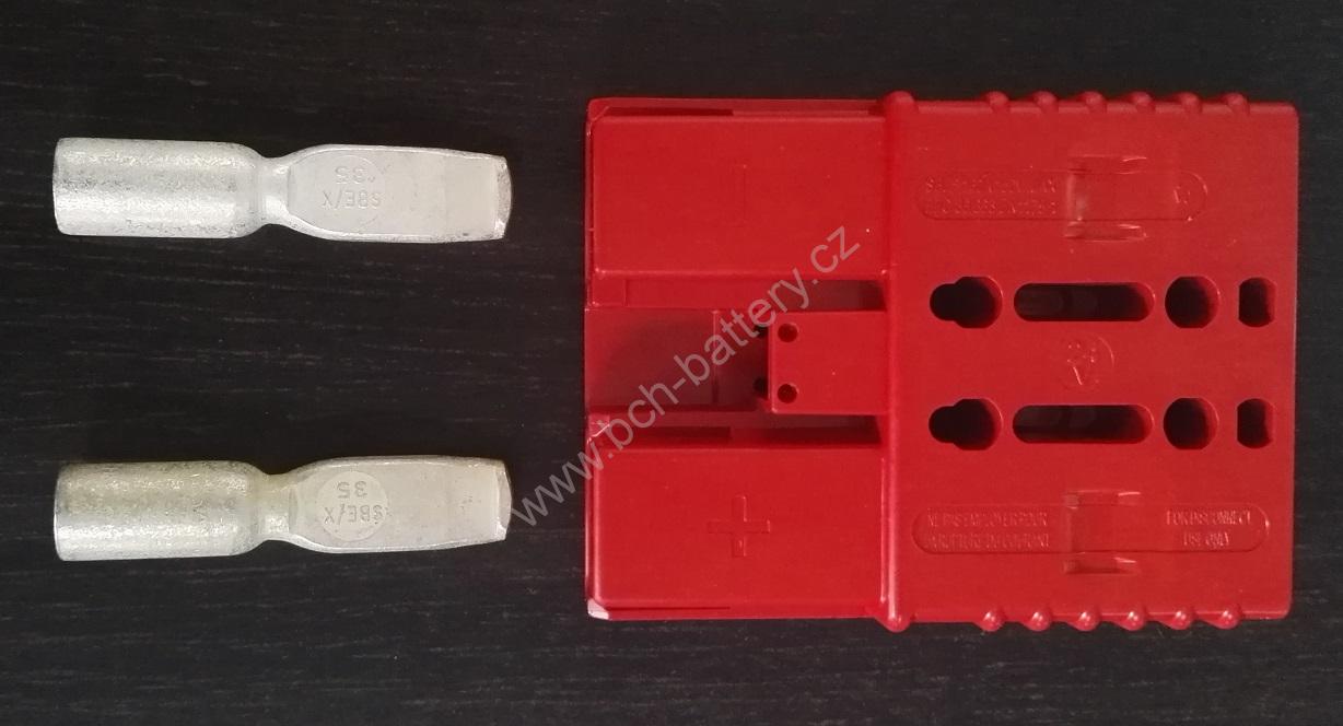 Rema SBE 320A / SRE 320, Kontakty 50mm ČERVENÝ / red, 24V