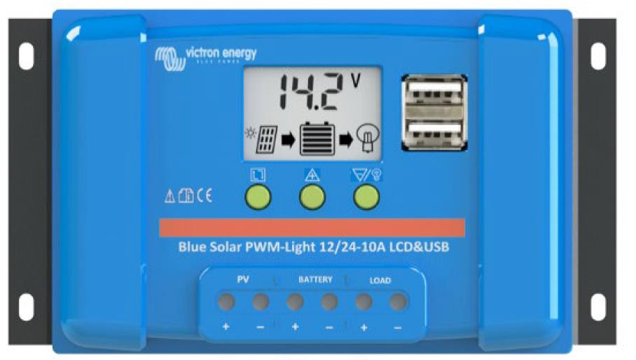 PWM solární regulátor Victron Energy LCD&USB 12V/450Wp nebo 24V/900Wp, 30A