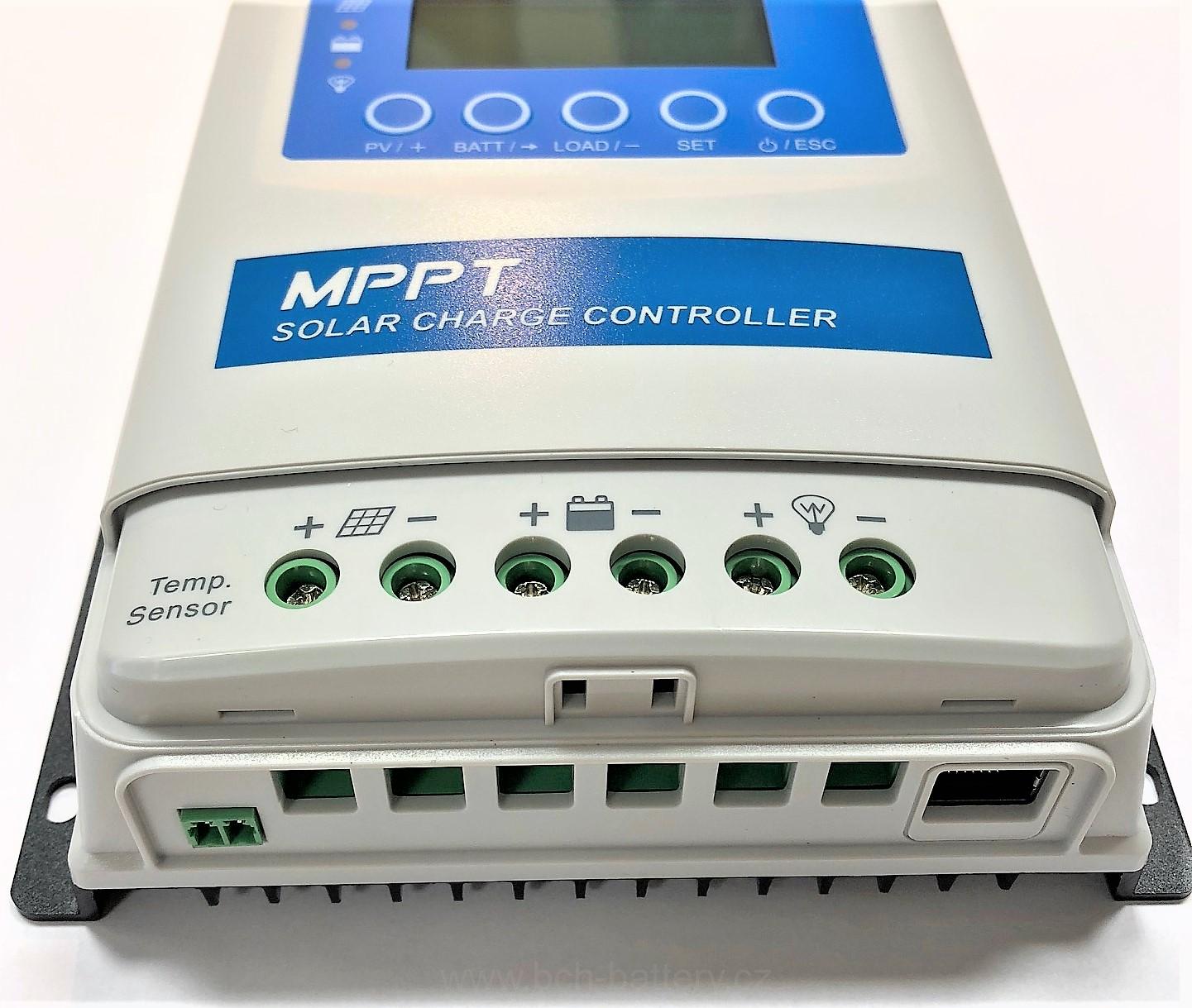 MPPT solární regulátor EPever 4415N 150VDC/!!40A série XTRA - 12/24/48V, FV max 520/1040/2080Wp