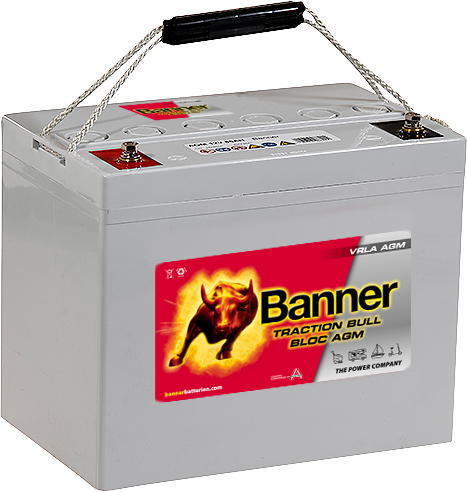 Trakční baterie Banner Traction Bull Bloc AGM 12V 62Ah XT, 12V, 62Ah C20, 52Ah C5, Deep cycle