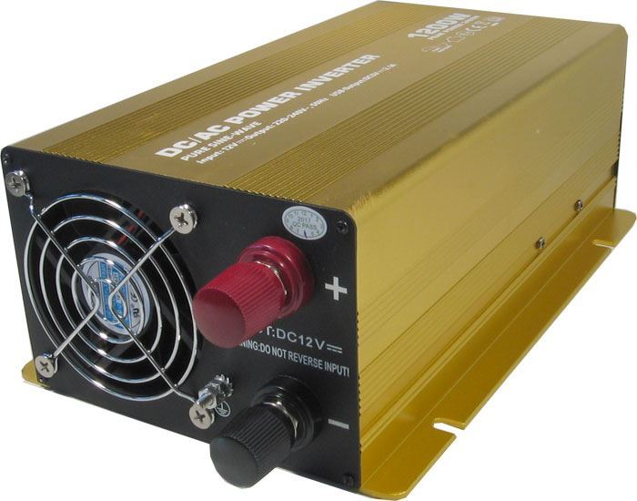 Měnič napětí 24V/230V 1200W, Soluowill NP1200, čistá sinusovka