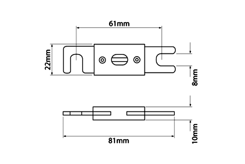DC pojistka ANL Sinus Live 250 A