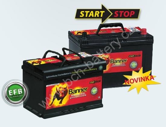 Autobaterie Banner Running Bull AGM 560 01, 60Ah, 12V / 640A ( 56001 )