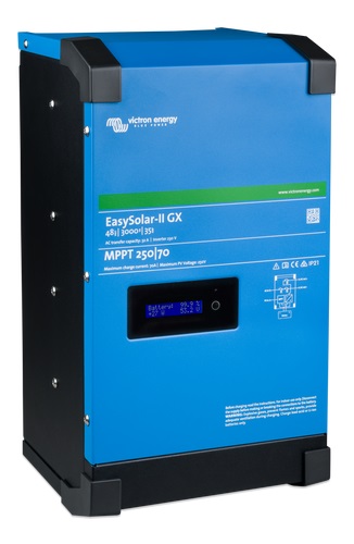 Hybridní měnič/nabíječ EasySolar-II 48/3000/35-32 MPPT 250/70 GX, 1 fázový / 2400W