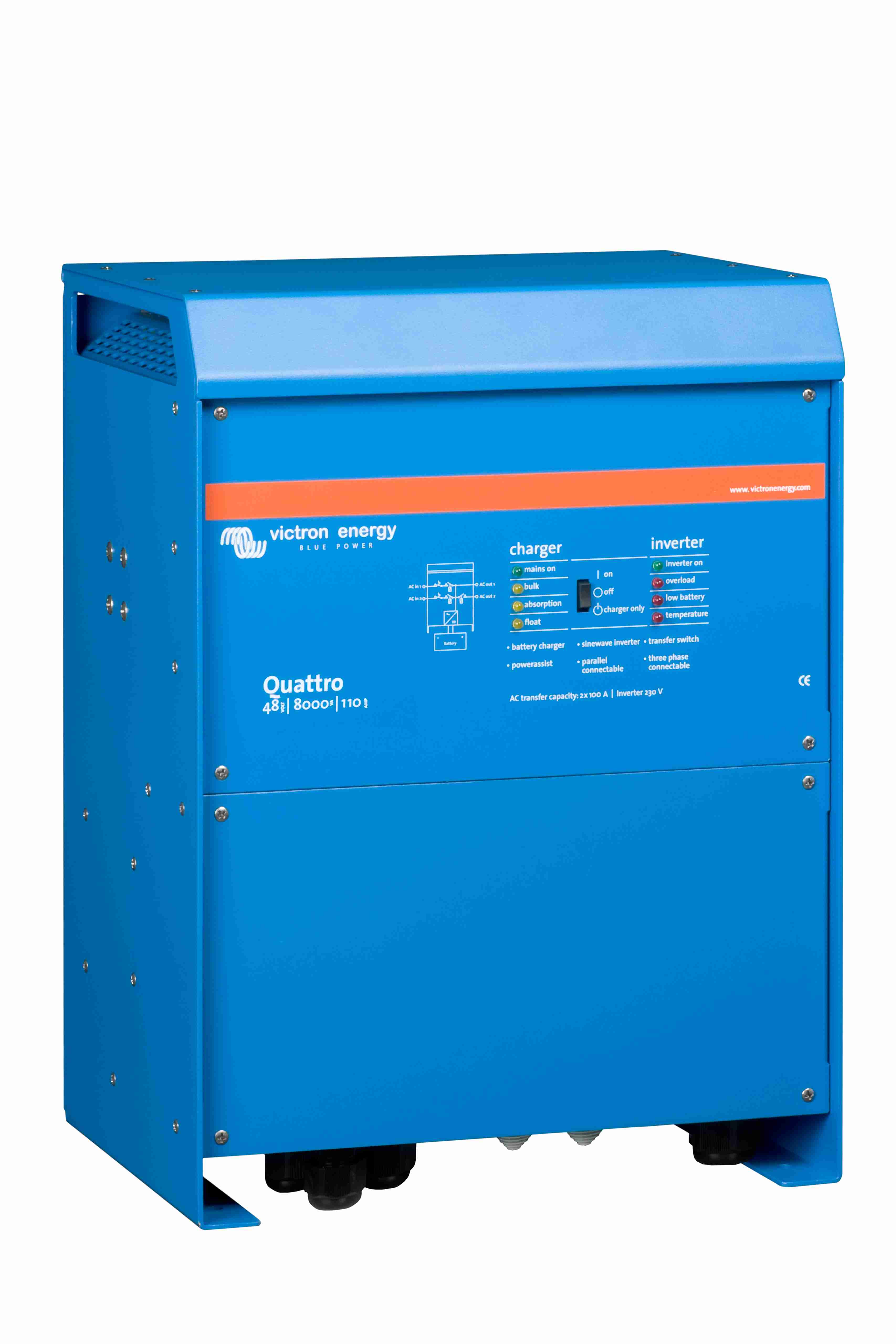 Měnič/nabíječ Victron Energy Quattro 48V/8000VA/110A-100A/100A 6500W