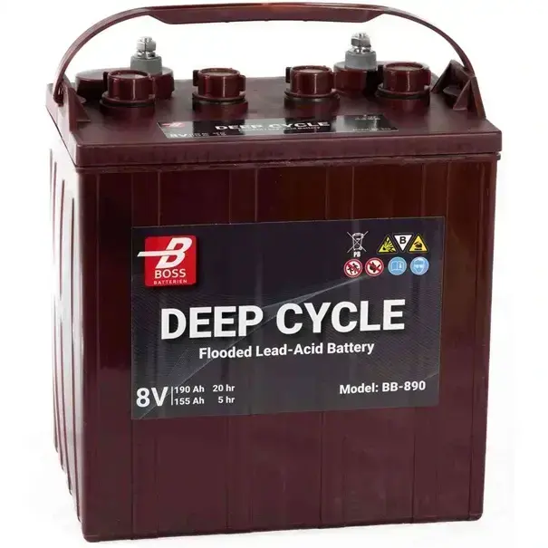 Trakční baterie BOSS Batterien Deep Cycle BB-890 8V 190Ah C20 260 x 181 x 288 mm
