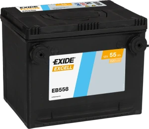 Autobaterie EXIDE Excell 12V 55Ah 620A EB558 230x180x186 Levá