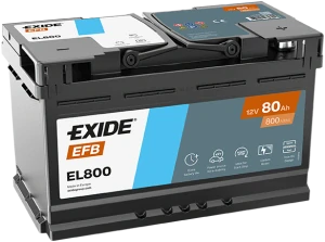 Autobaterie EXIDE START-STOP EFB 80Ah 12V 800A EL800 315x175x190