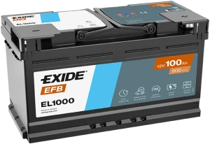 Autobaterie EXIDE START-STOP EFB 100Ah 12V 900A EL1000 353x175x190