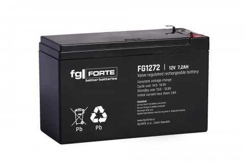 FG-Forte FG1272 - 12V / 7,2Ah, kontakt F2 