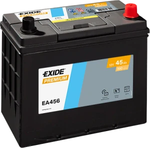Autobaterie EXIDE Premium CARBON 45Ah 12V 390A EA456 Asia 237x136x227 spodní úchyt