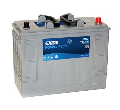 Autobaterie Exide PowerPRO 12V, 125Ah, 850A, EF1250, 850A 349x175x290