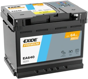 Autobaterie EXIDE Premium CARBON 12V 64Ah 640A EA640 242x175x190
