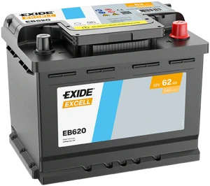 Autobaterie EXIDE Excell 12V 62Ah 540A EB620 242x175x190