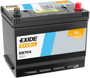 Autobaterie EXIDE Excell 12V 70Ah 540A EB704 270x173x222