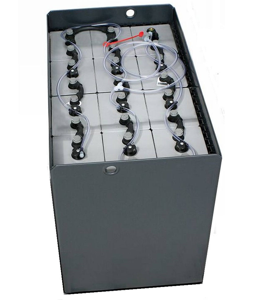 Trakční baterie BCH Battery 24V 7PzS805 s Aquamatic systémem, 827 x 432 x 612(627) mm DIN A