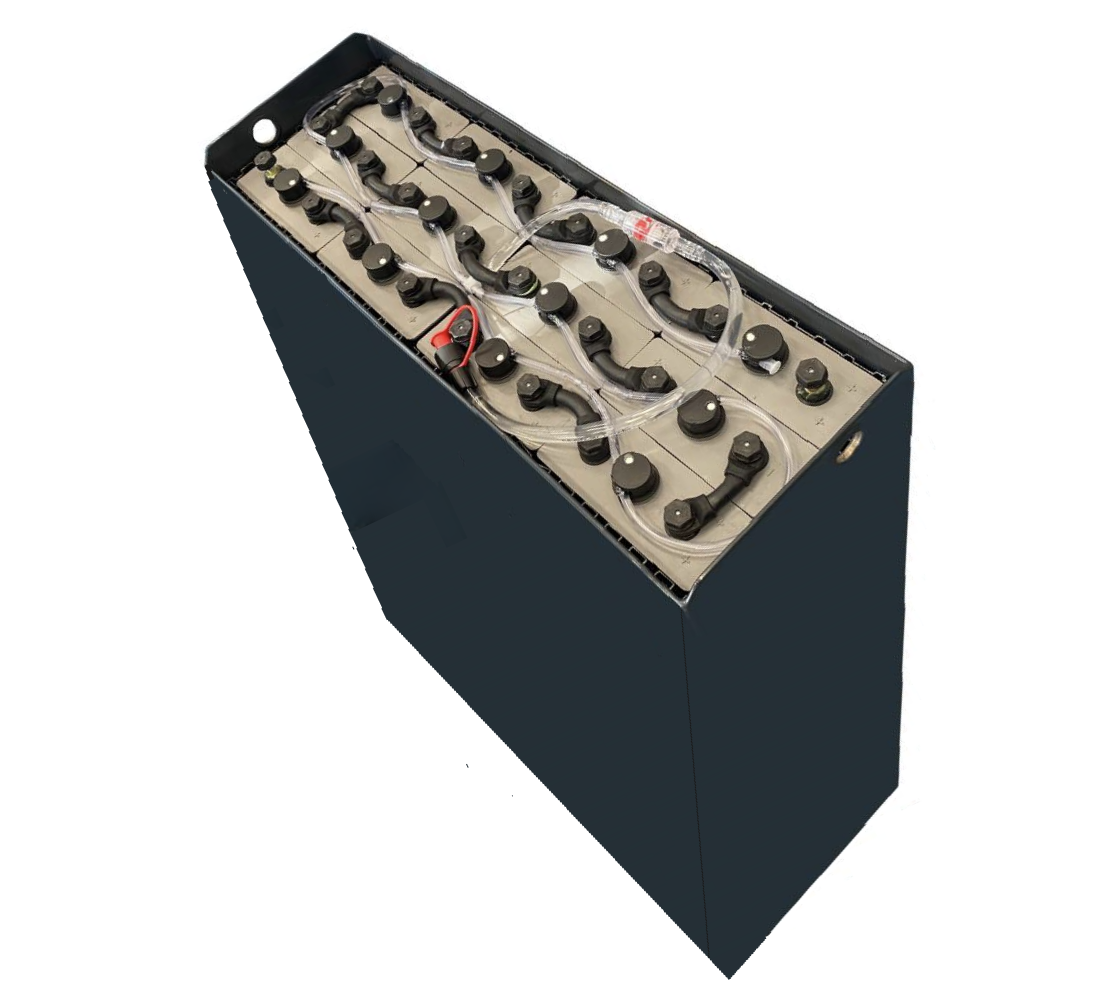 Trakční baterie BCH Battery 24V 4PzS500 s Aquamatic systémem, 827 x 270 x 612(627) mm DIN A