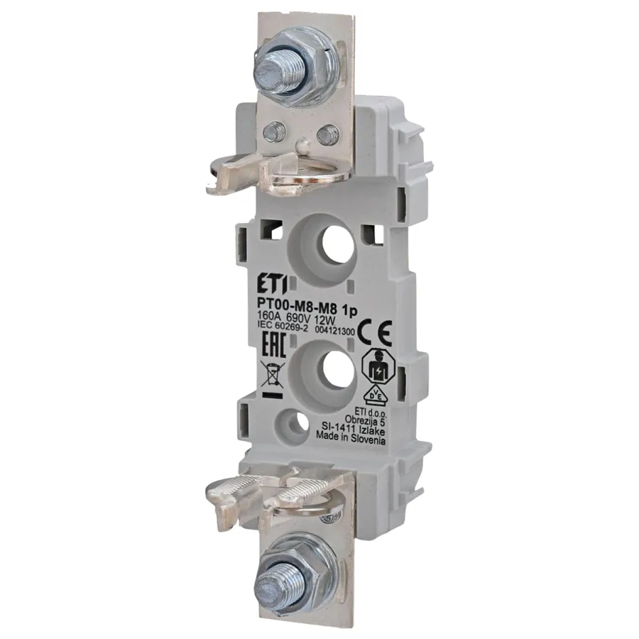 Plastový pojistkový spodek PT-00 1 pólový