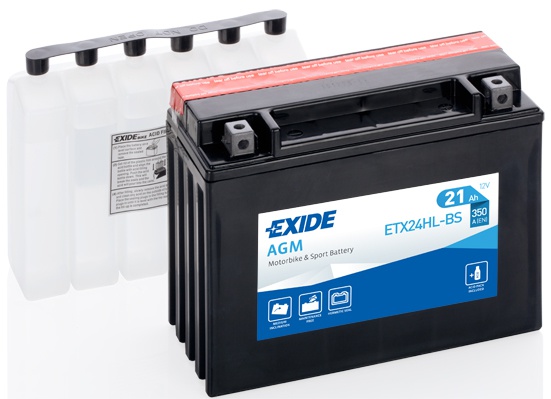 Motobaterie Exide ETX24HL-BS, 12V, 21Ah, 350A, Maintenance Free 