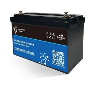 Ultimatron France LiFePO4 baterie 25,6V/50Ah Smart bluetooth UBL-24-50H Smart BMS - vyhř. (R984A)