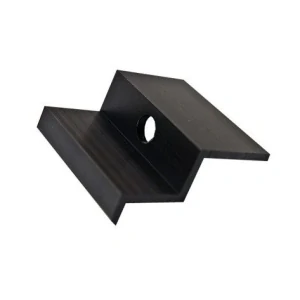 Hliníkový krajní úchyt černý - 35 mm Akce