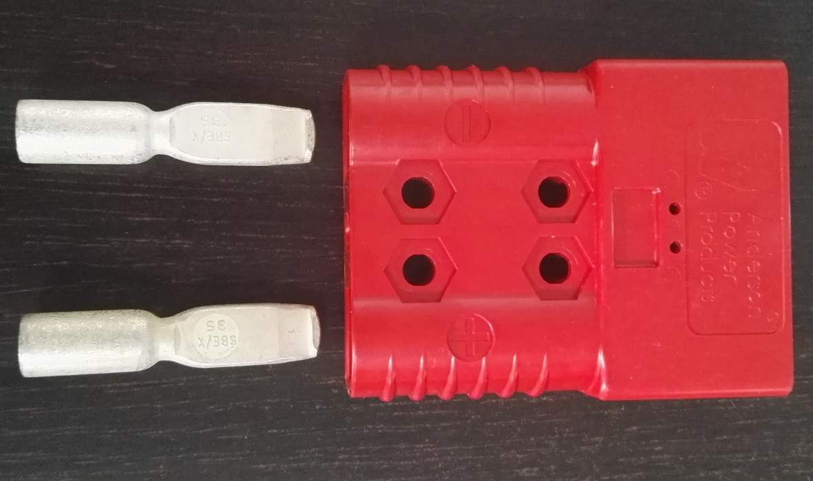 Rema SBE 160A / SRE 160 / SBX175 , Kontakty 50mm ČERVENÝ / red, 24V