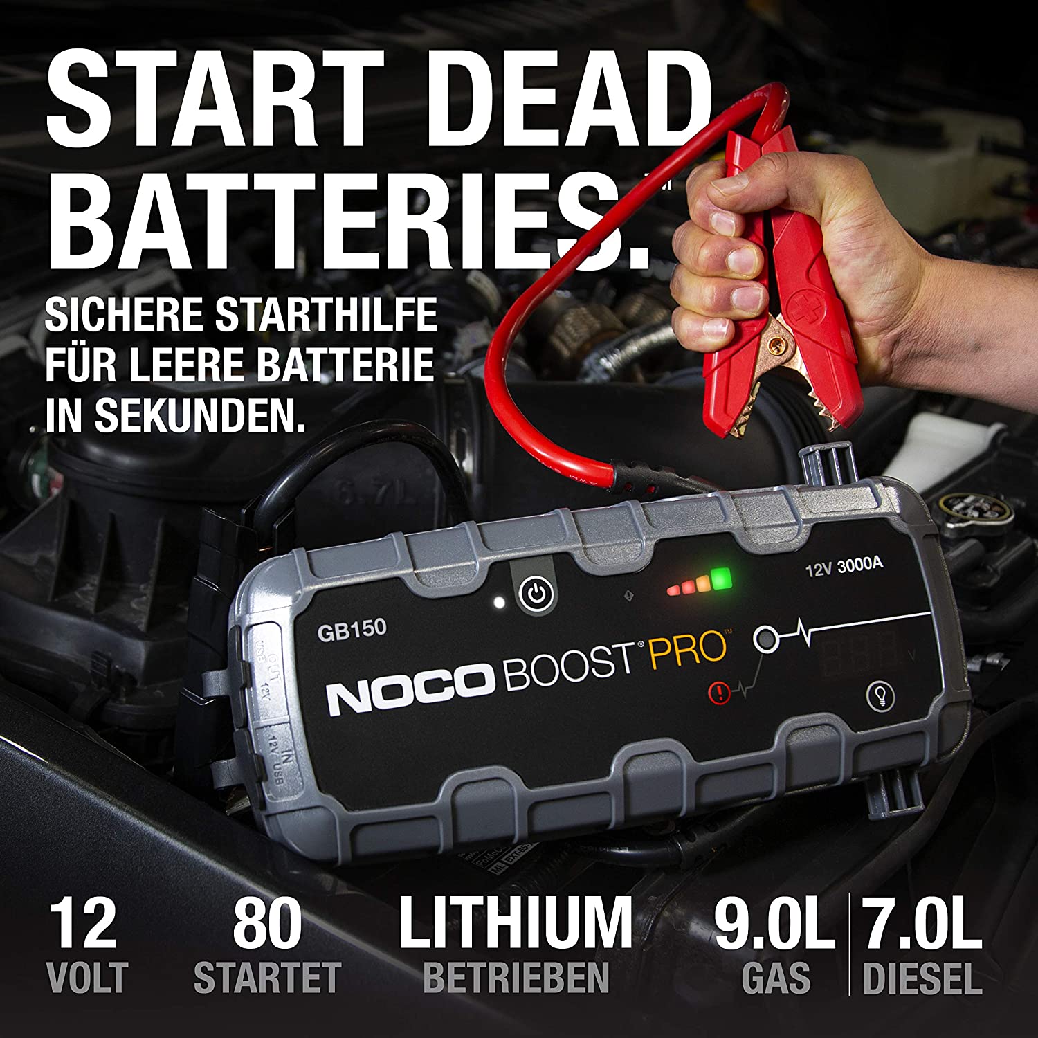 NOCO GB150 12V 3000A, startovací zdroj