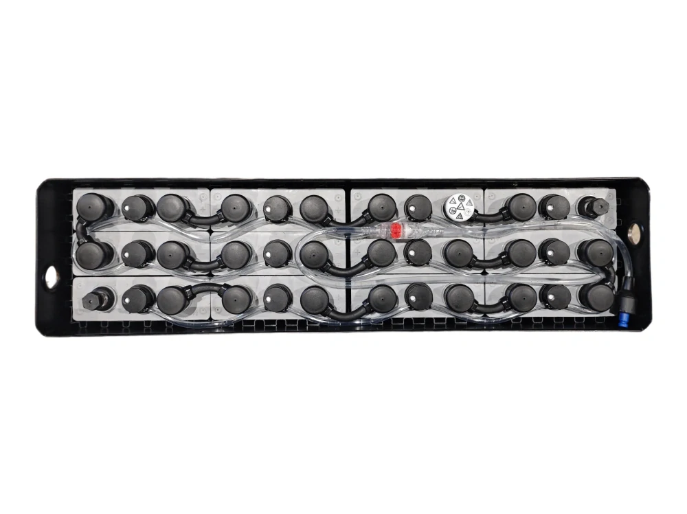 Trakční baterie BCH Battery 24V 3PzS345 s Aquamatic systémem, 827 x 216 x 612/627 mm