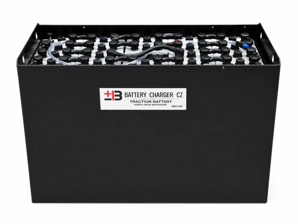 Trakční baterie BCH Battery 48V 4PzS560 s Aquamatic systémem, 1220 x 352 x 767/782 mm DIN C