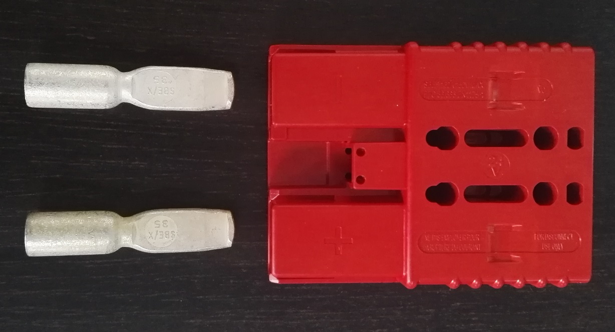 Rema SBE 160A / SRE 160 / SBX175 , Kontakty 50mm ČERVENÝ / red, 24V