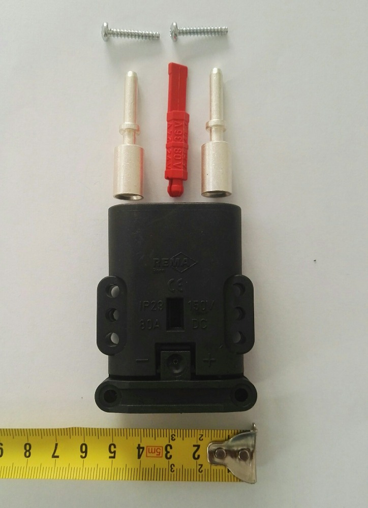 Konektor Rema FT 80, 80A, 0450001001, průřez kabelu, nabíječ/zástrčka