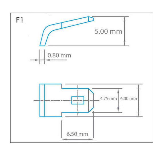 FG-Forte FG1272 - 12V / 7,2Ah, kontakt F1