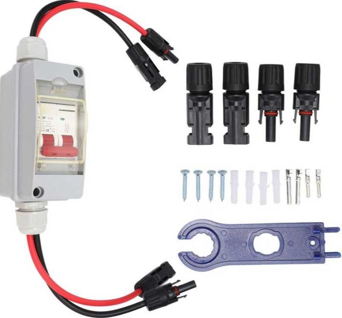 Rozvaděč DC s dvoupólovým jističem 20A/C 2P LQB1-20Z /DC string box 500V/ pro FVE