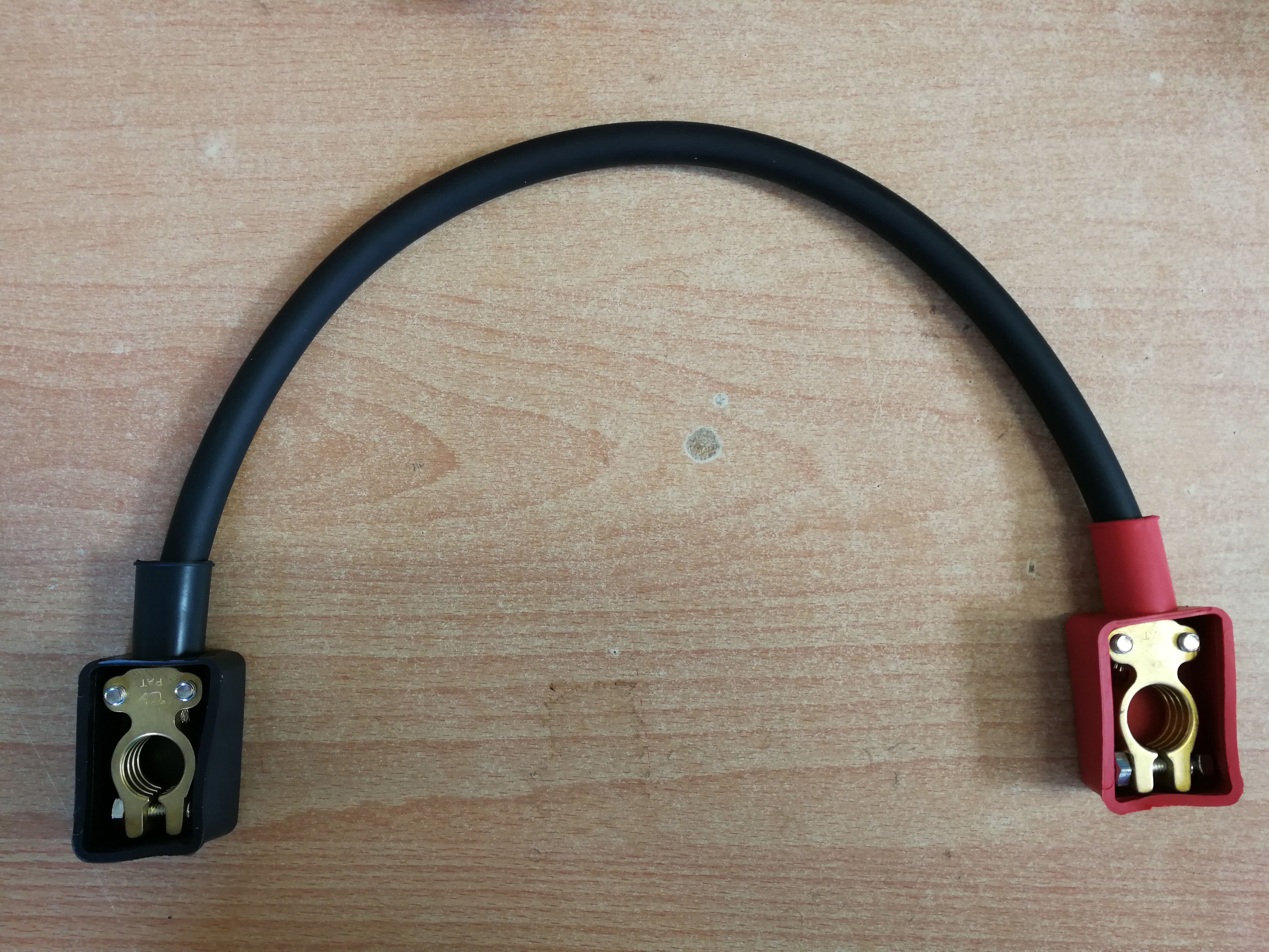 Kabelový propoj blokových baterií s autobateriovými póly - kabel Cu 35mm