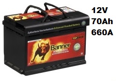 Autobaterie Banner Running Bull EFB 570 00, 70Ah, 12V ( 57000 )