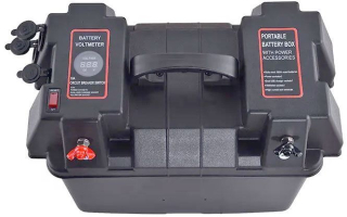 Box BCH Battery pro akumulátor se zásuvkami 12V a USB 5V/2,1+1A pro baterii 100Ah, BA880